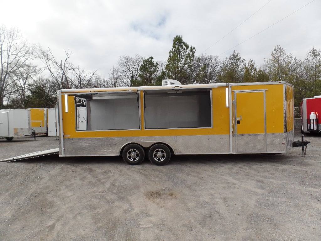 694-8.5-x-24-concession-food-trailer-yellow-event-catering-11.jpg 8.5' x 24' Concession Food Trailer Yellow Event Catering