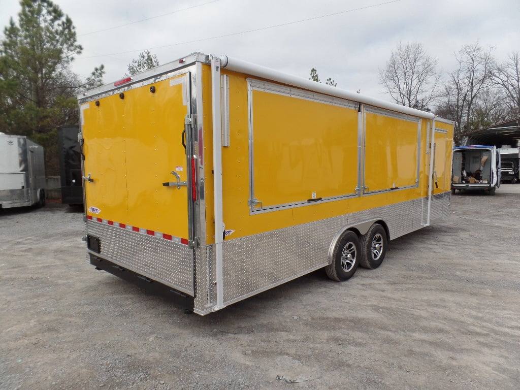 694-8.5-x-24-concession-food-trailer-yellow-event-catering-13.jpg 8.5' x 24' Concession Food Trailer Yellow Event Catering
