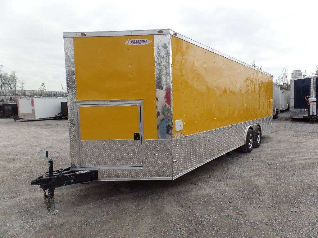 694-8.5-x-24-concession-food-trailer-yellow-event-catering-19.jpg 8.5' x 24' Concession Food Trailer Yellow Event Catering