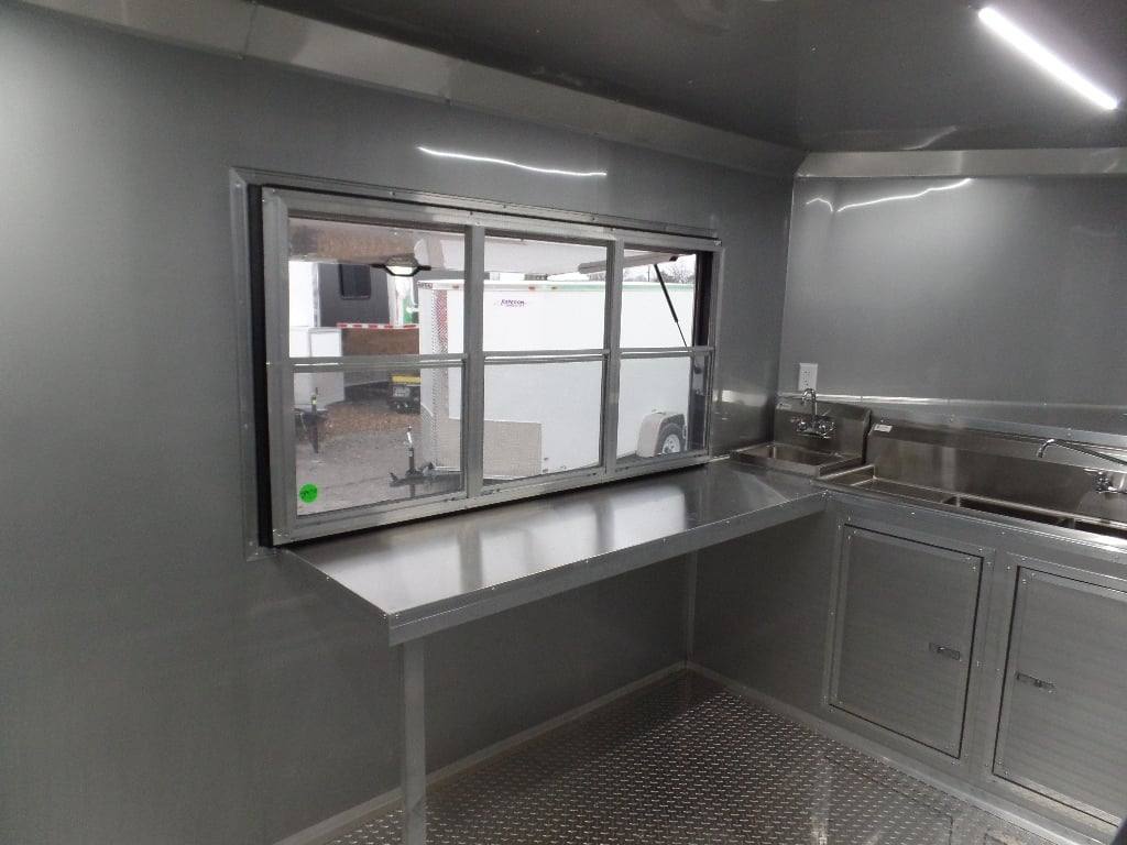697-8.5-x-24-concession-red-bbq-food-event-catering-trailer-14.jpg 8.5' x 24' Concession Red BBQ Food Event Catering Trailer
