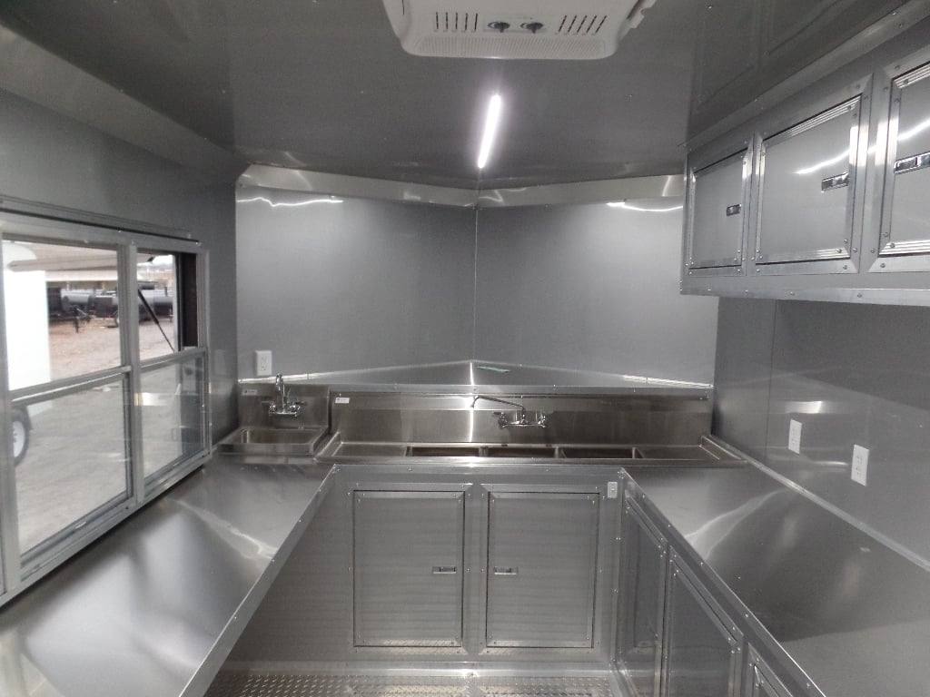 697-8.5-x-24-concession-red-bbq-food-event-catering-trailer-17.jpg 8.5' x 24' Concession Red BBQ Food Event Catering Trailer