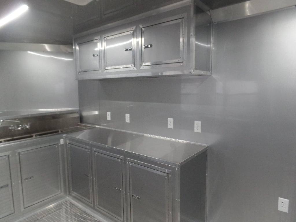 697-8.5-x-24-concession-red-bbq-food-event-catering-trailer-6.jpg 8.5' x 24' Concession Red BBQ Food Event Catering Trailer