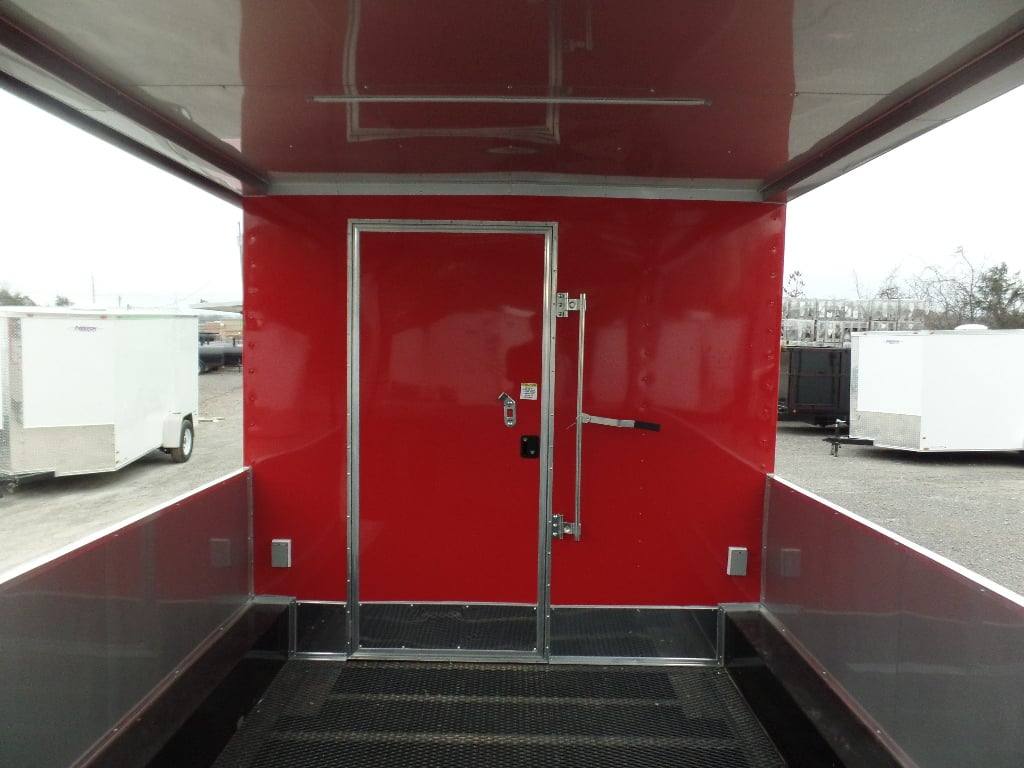 697-8.5-x-24-concession-red-bbq-food-event-catering-trailer-9.jpg 8.5' x 24' Concession Red BBQ Food Event Catering Trailer