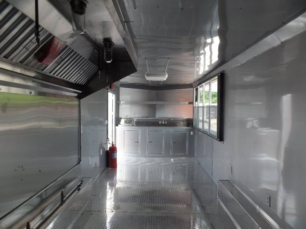8.5' x 24' Concession Red Food Event Catering Trailer