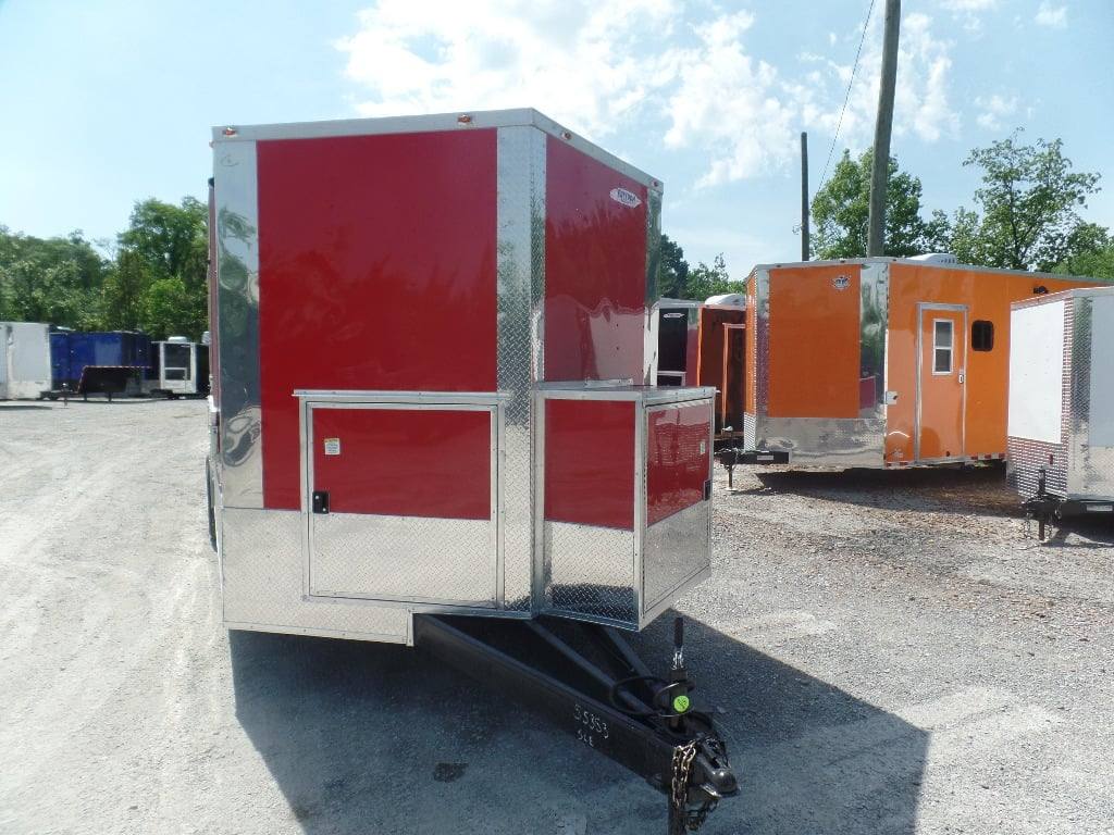 8.5' x 24' Concession Red Food Event Catering Trailer