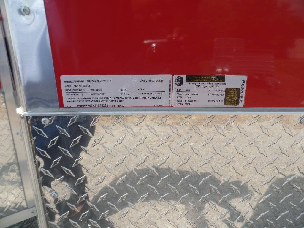 8.5' x 24' Concession Red Food Event Catering Trailer