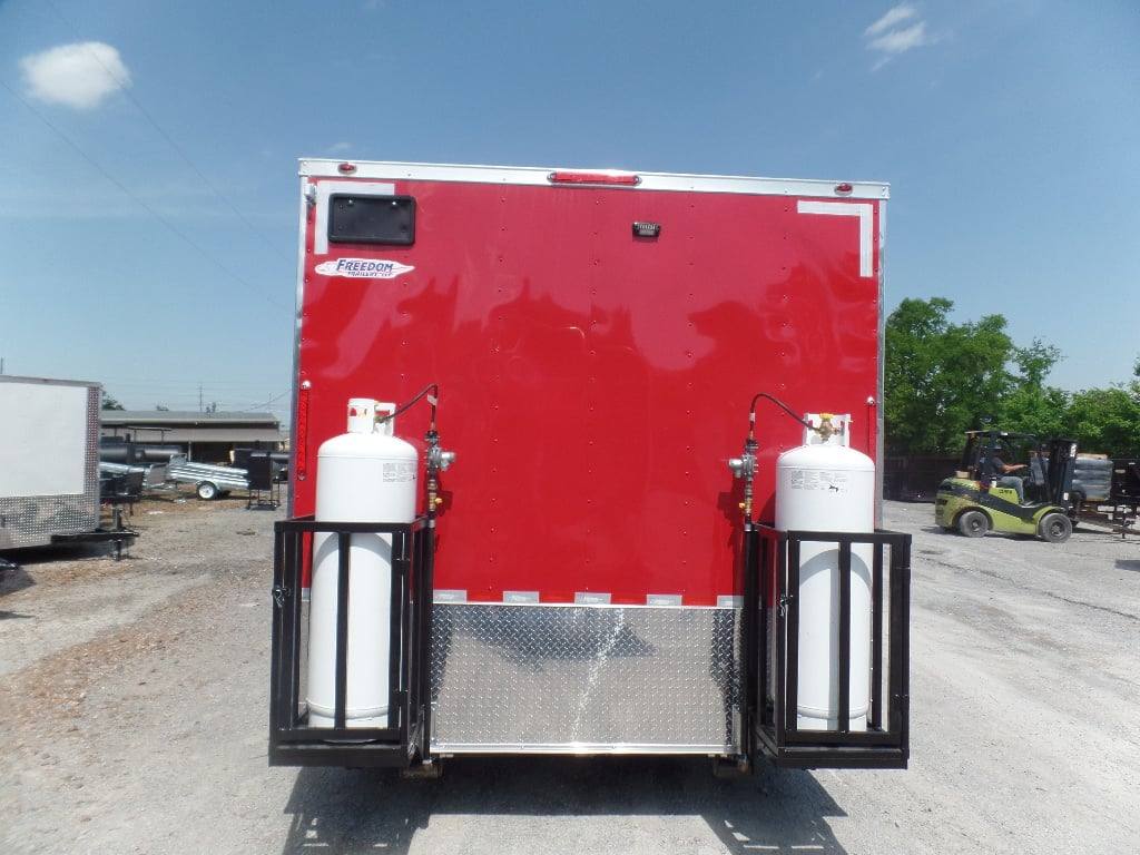 8.5' x 24' Concession Red Food Event Catering Trailer