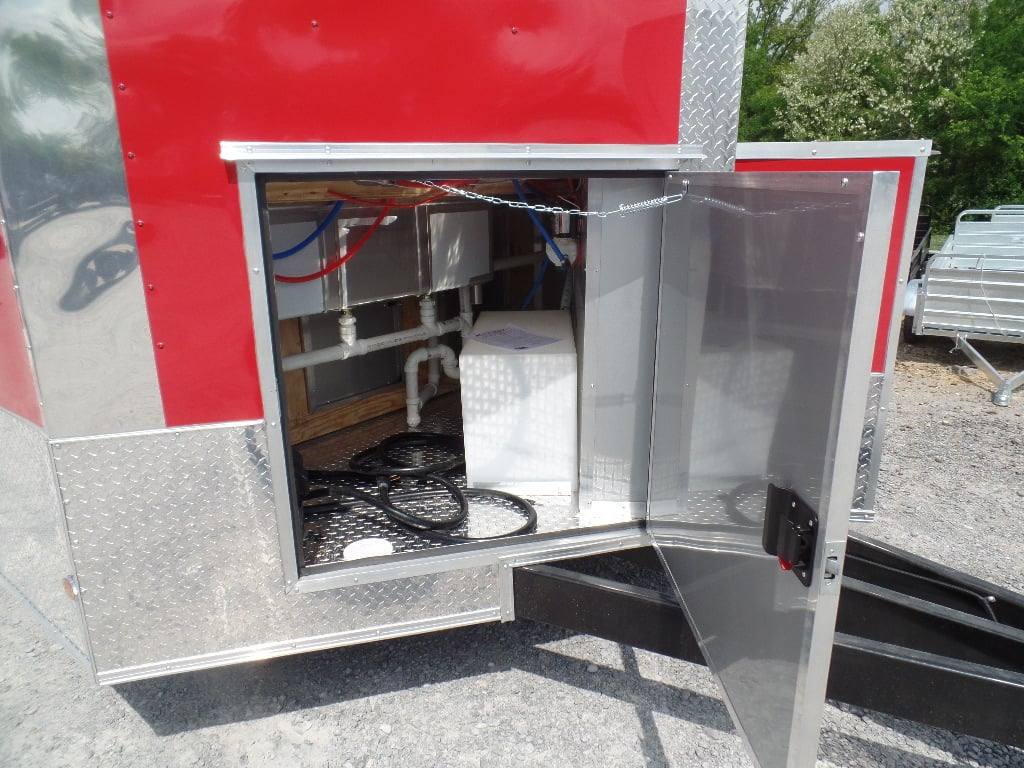 8.5' x 24' Concession Red Food Event Catering Trailer