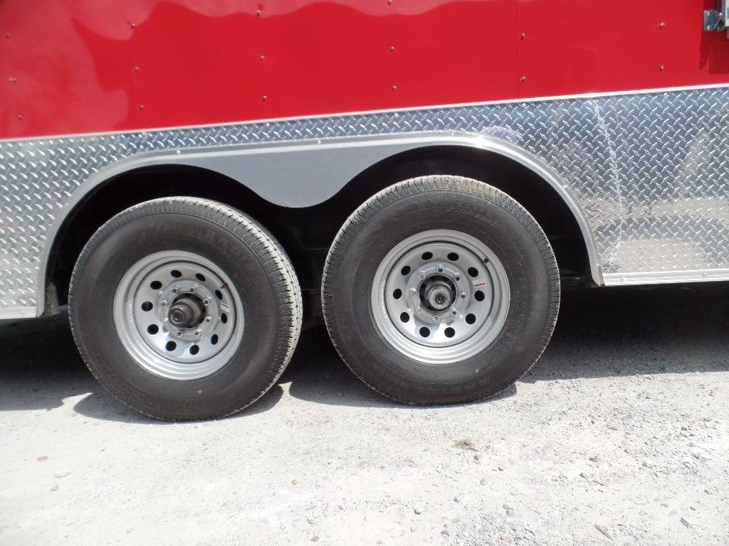 8.5' x 24' Concession Red Food Event Catering Trailer