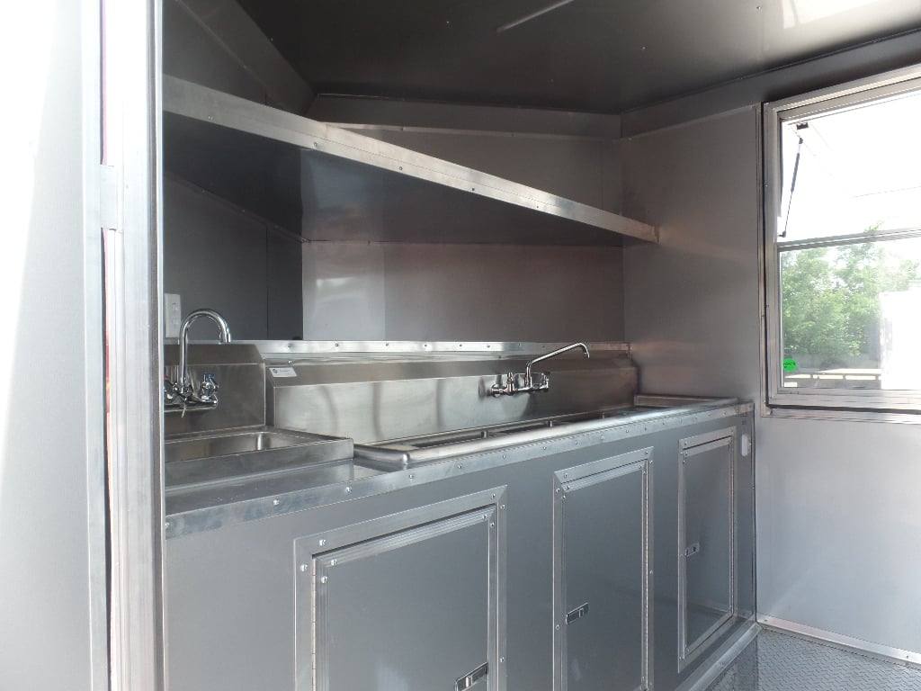 8.5' x 24' Concession Red Food Event Catering Trailer