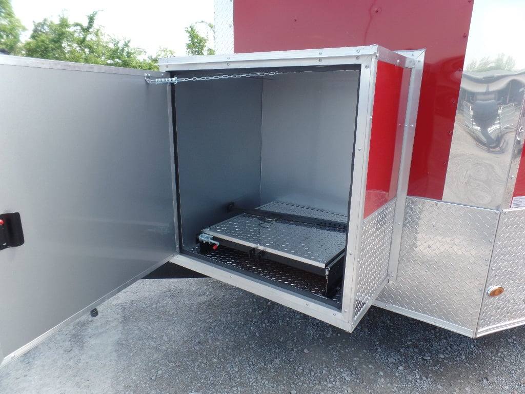 8.5' x 24' Concession Red Food Event Catering Trailer