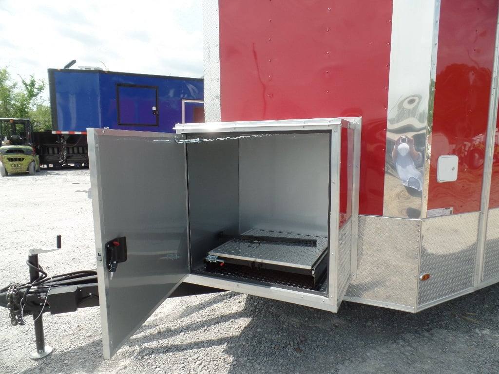 8.5' x 24' Concession Red Food Event Catering Trailer