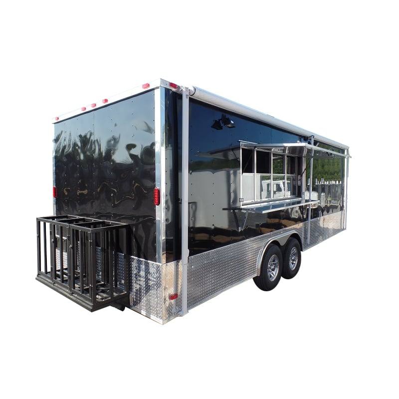 699-8.5-x-24-concession-trailer-black-food-event-catering-1.jpg 8.5' x 24' Concession Trailer Black Food Event Catering