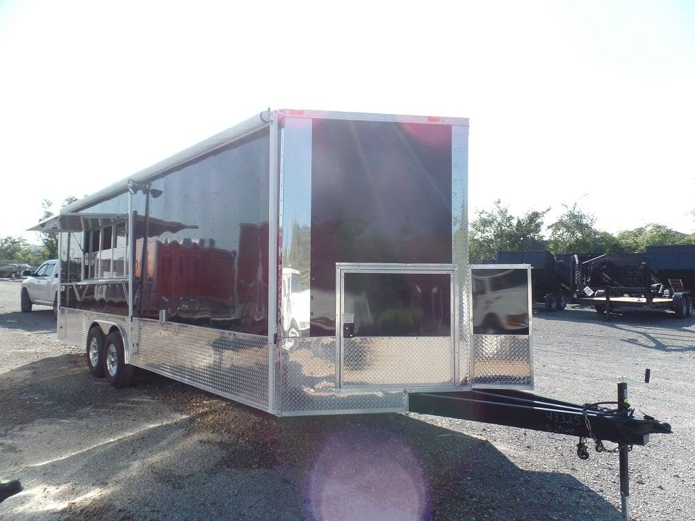699-8.5-x-24-concession-trailer-black-food-event-catering-3.jpg 8.5' x 24' Concession Trailer Black Food Event Catering