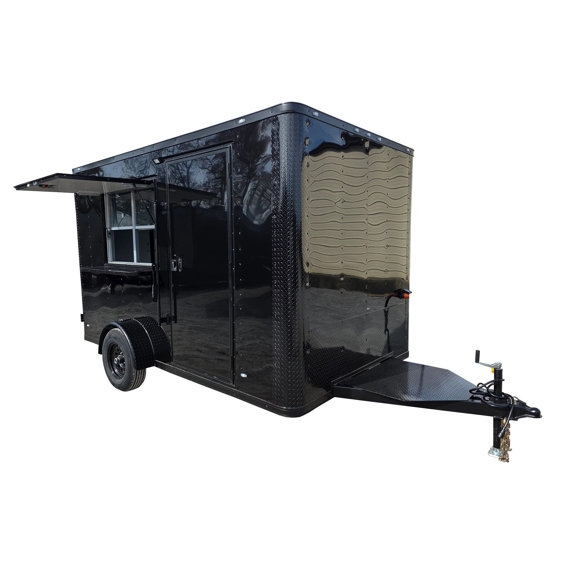 7' X 12' Flat Front Concession Trailer Food Event Catering