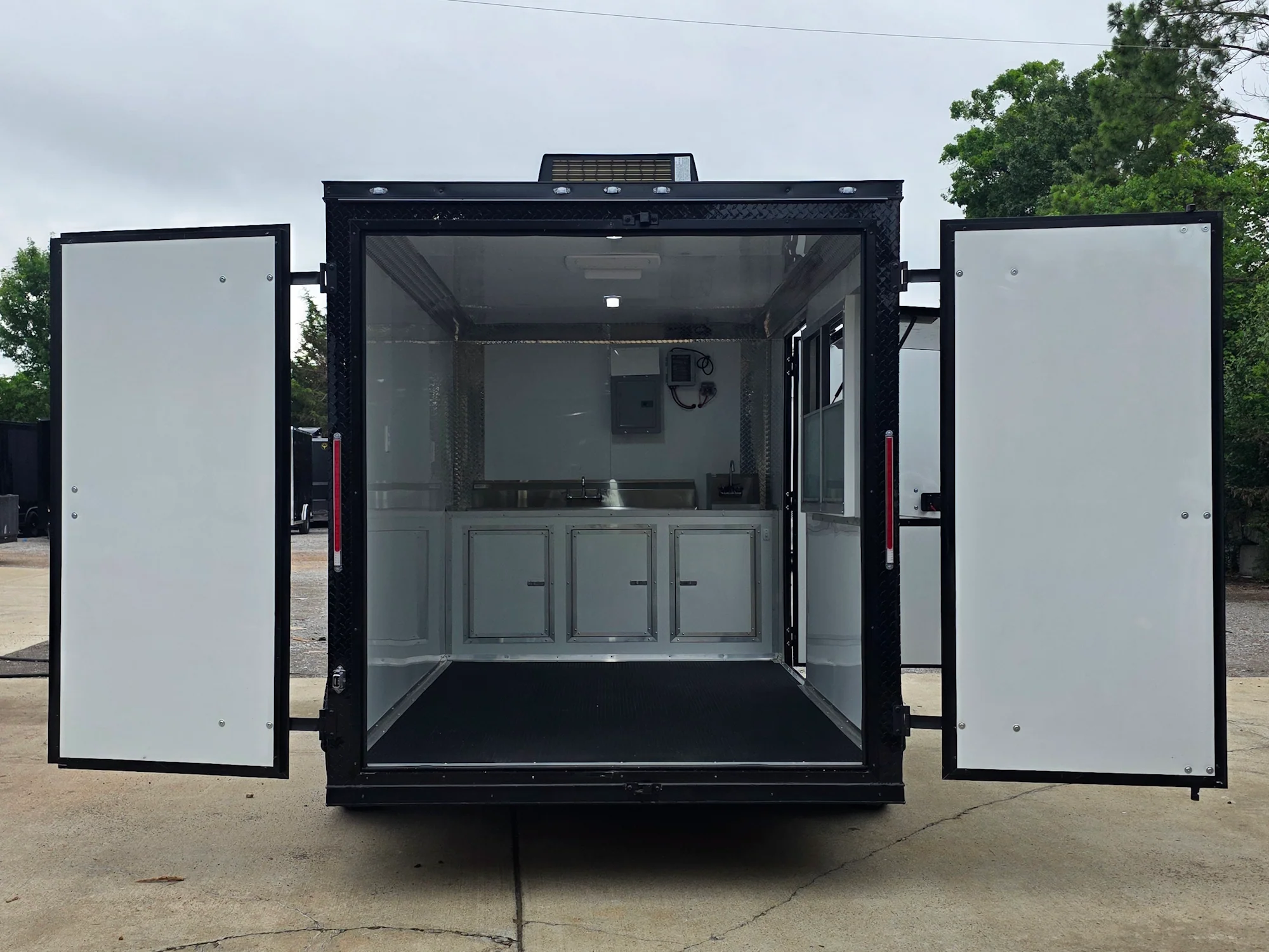 7' X 12' Flat Front Concession Trailer Food Event Catering
