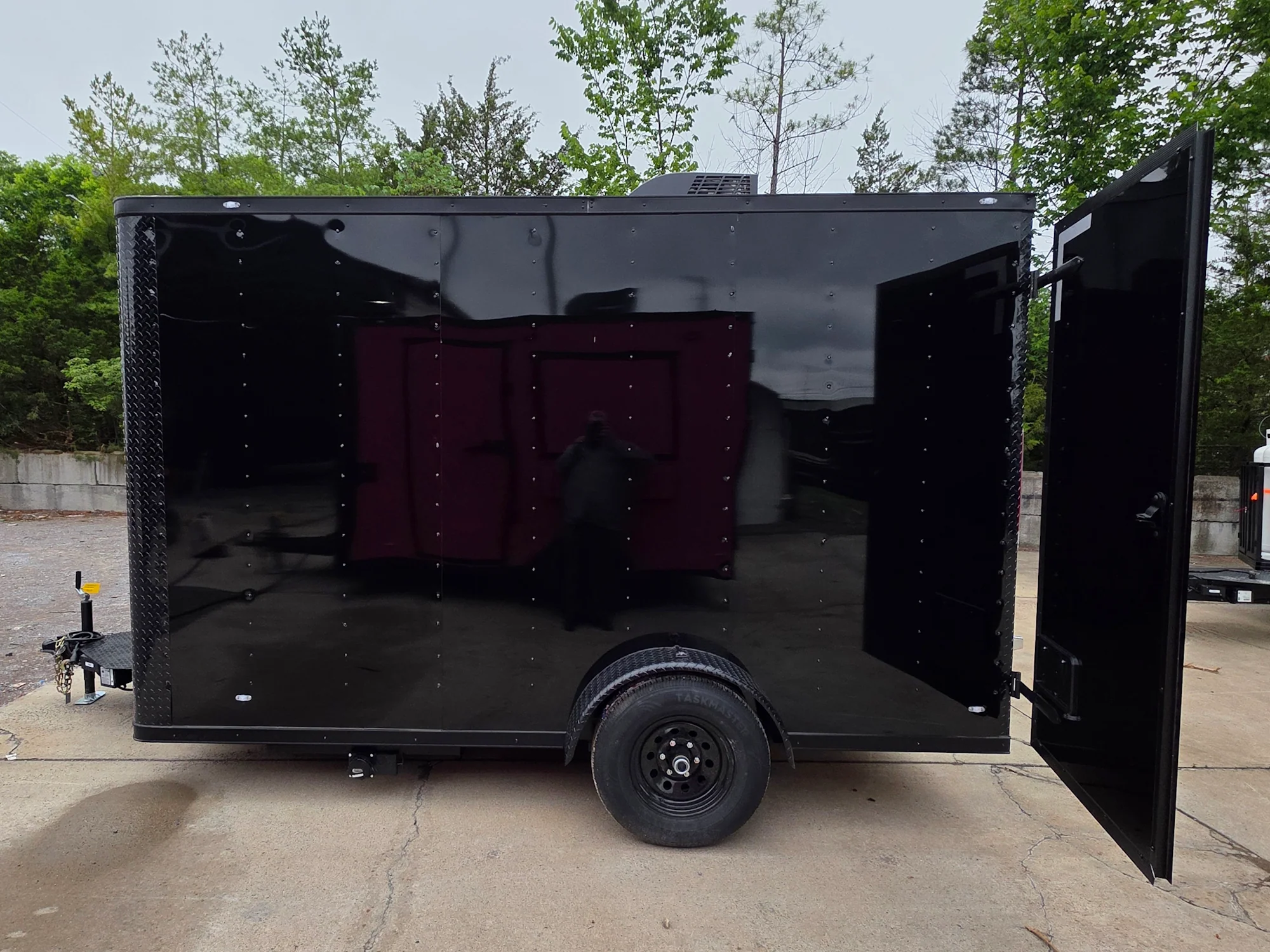 7' X 12' Flat Front Concession Trailer Food Event Catering