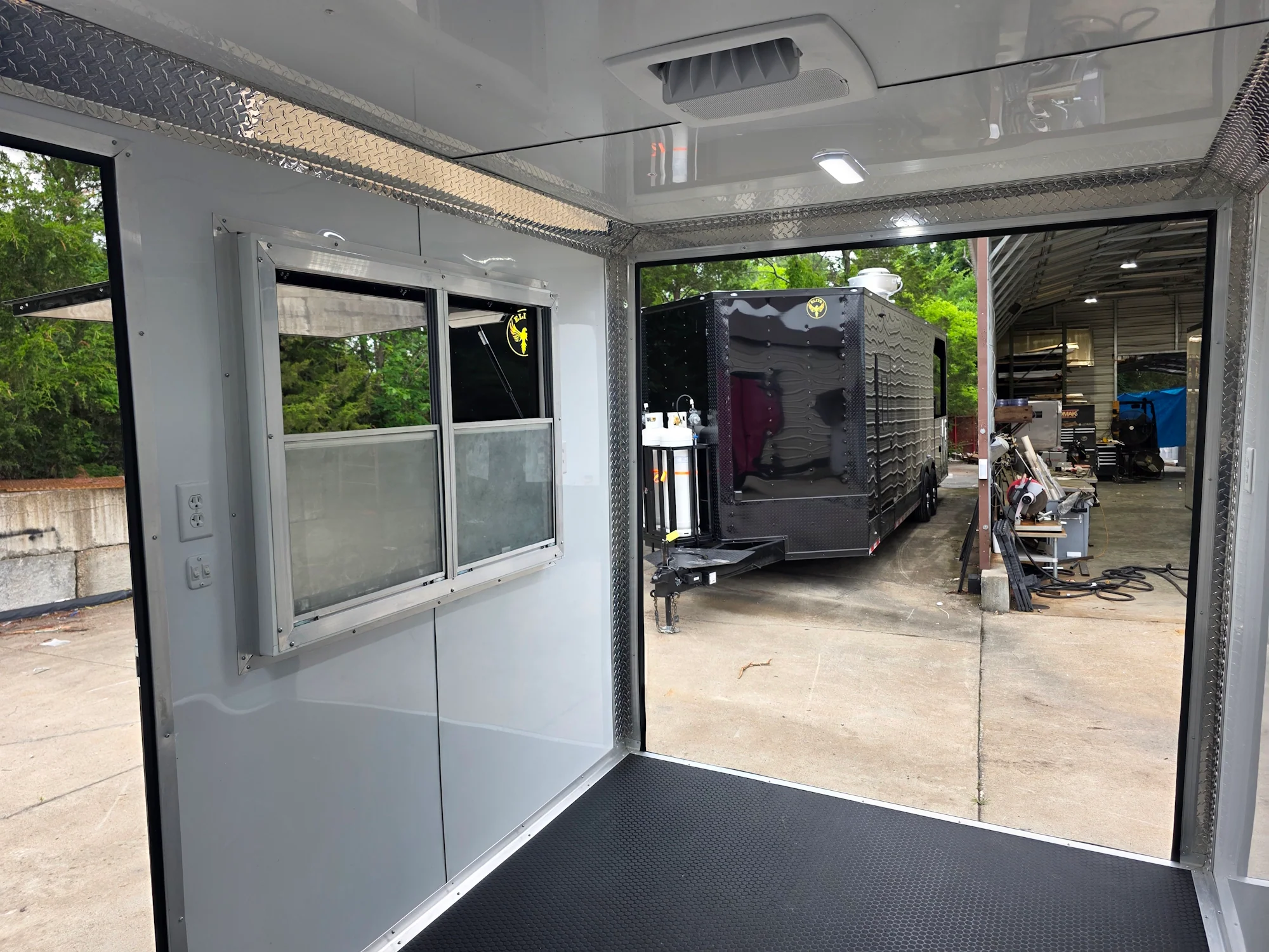 7' X 12' Flat Front Concession Trailer Food Event Catering