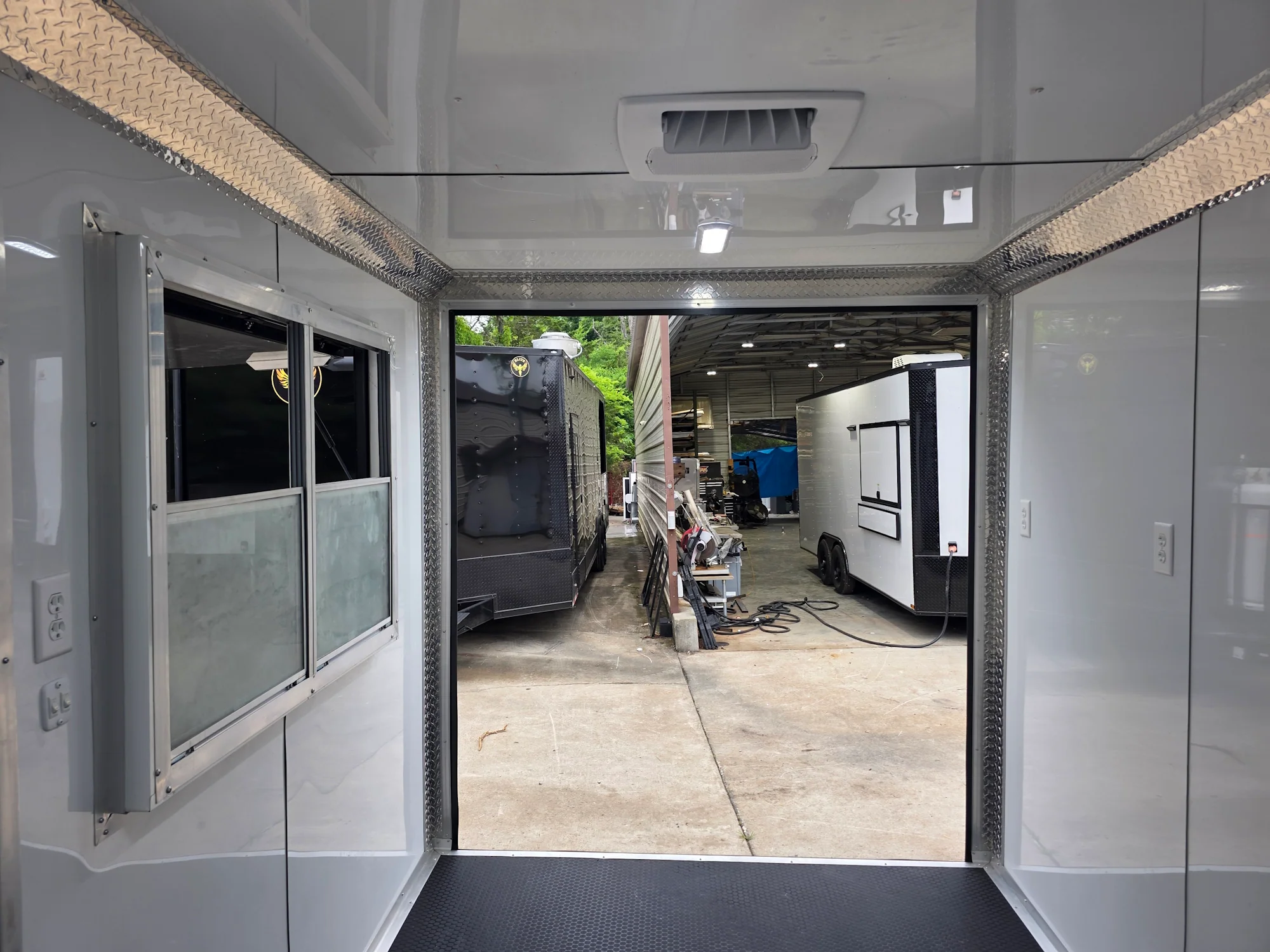7' X 12' Flat Front Concession Trailer Food Event Catering