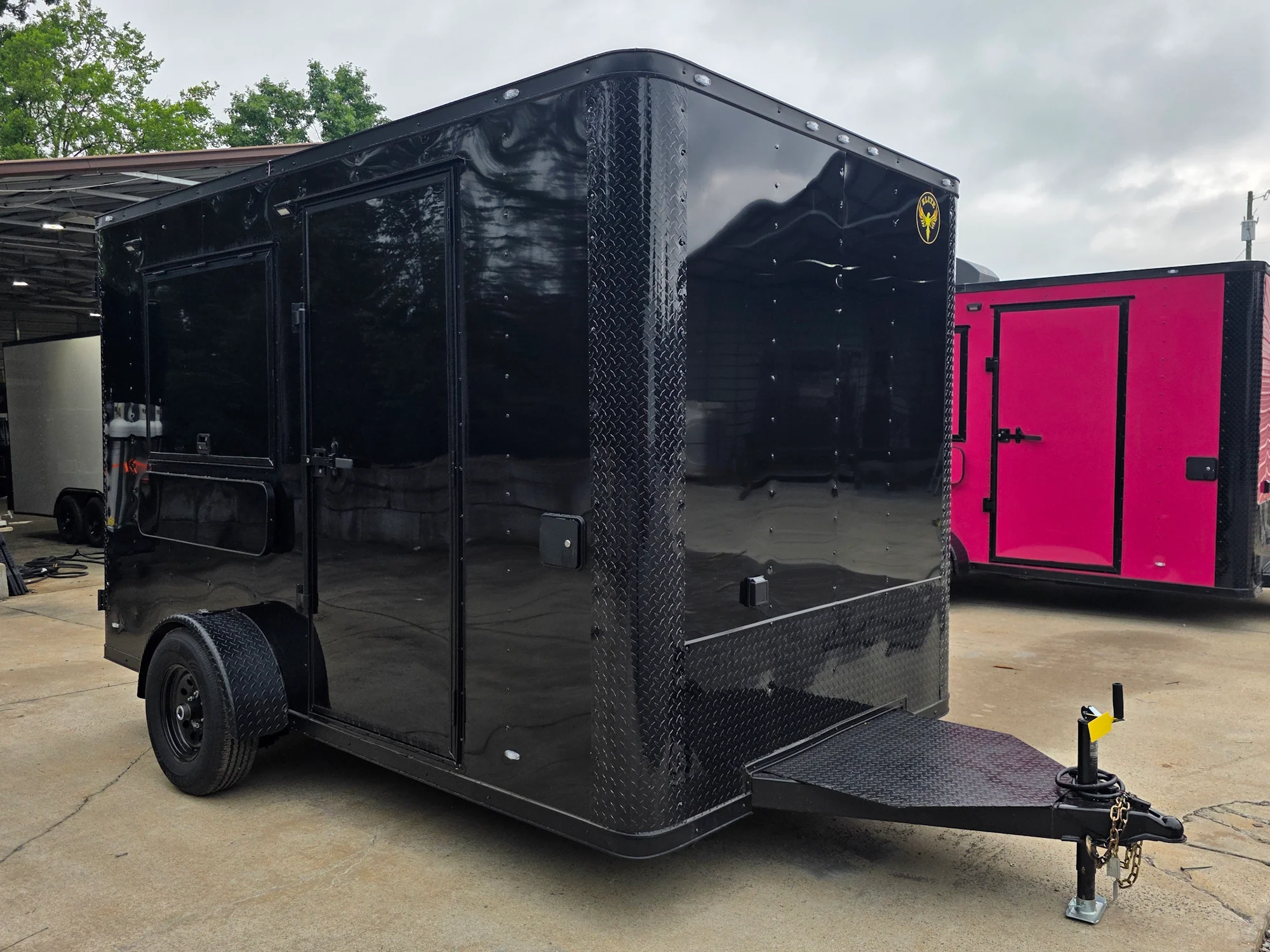 7' X 12' Flat Front Concession Trailer Food Event Catering