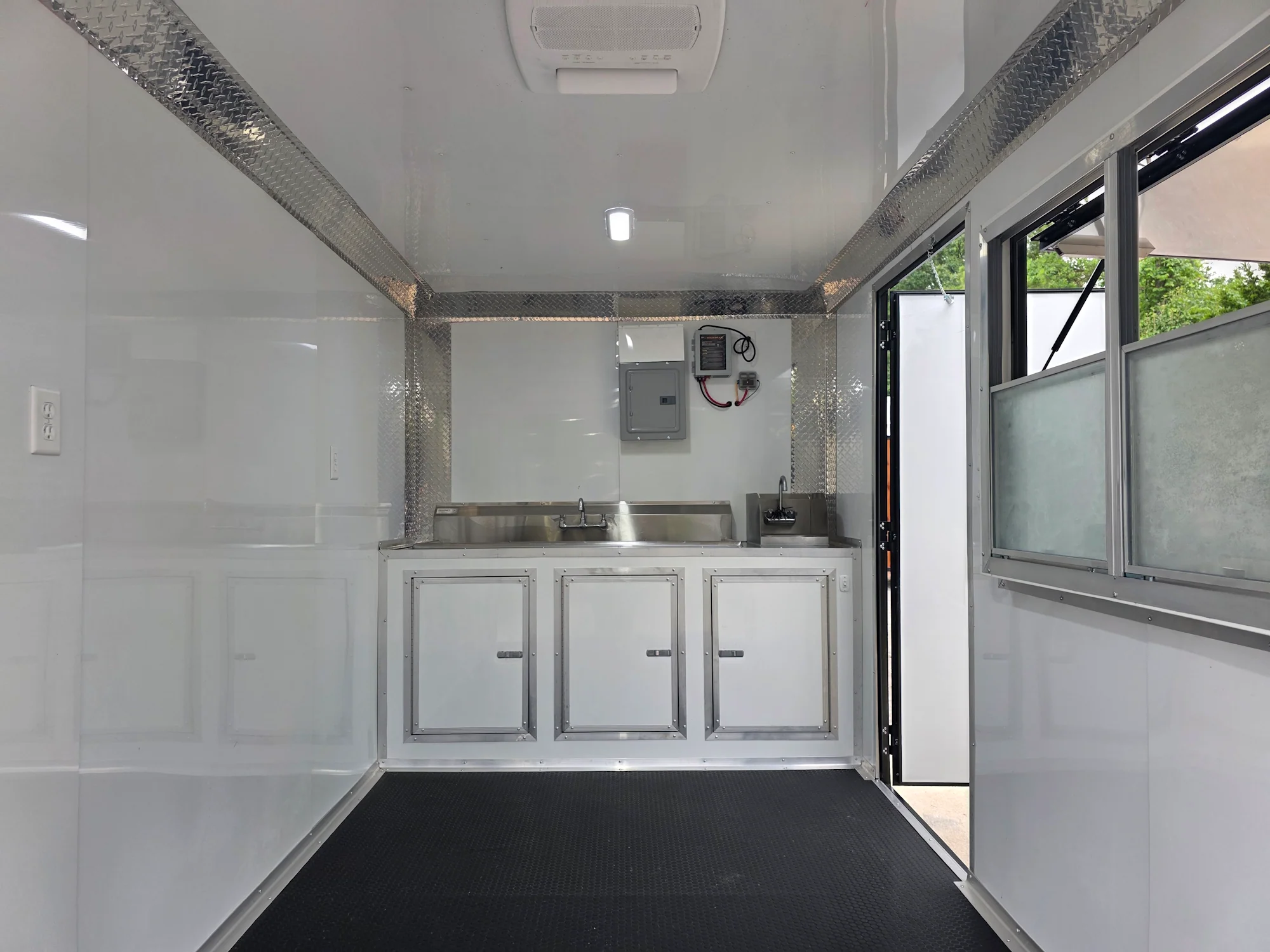 7' X 12' Flat Front Concession Trailer Food Event Catering