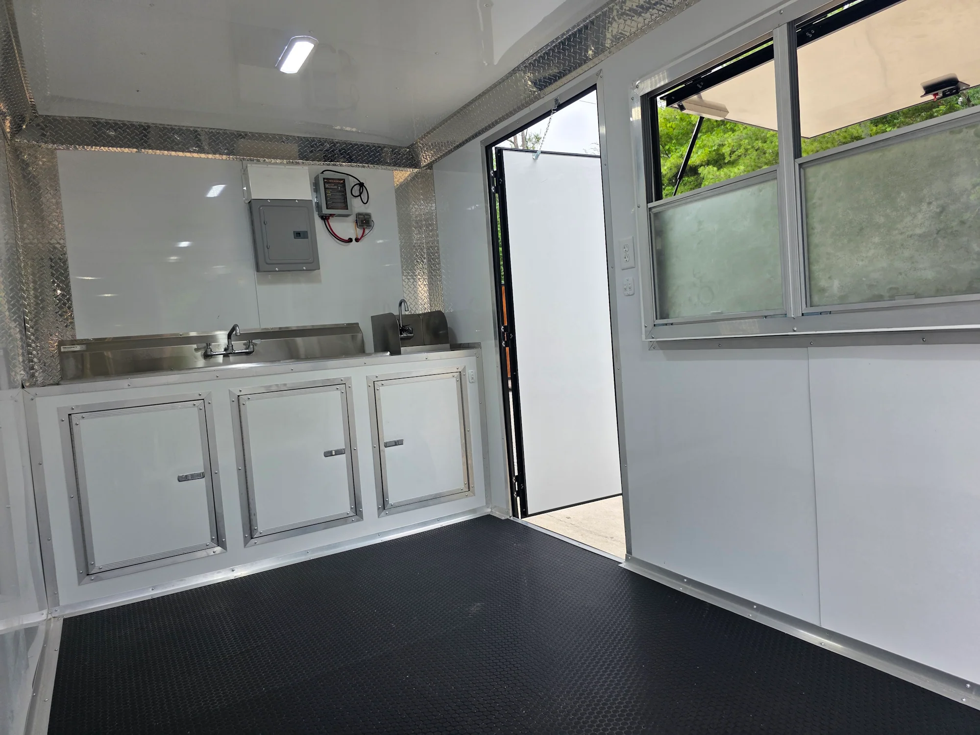 7' X 12' Flat Front Concession Trailer Food Event Catering