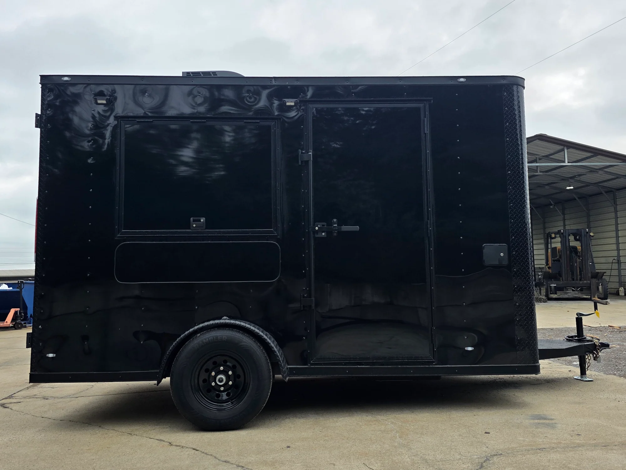 7' X 12' Flat Front Concession Trailer Food Event Catering