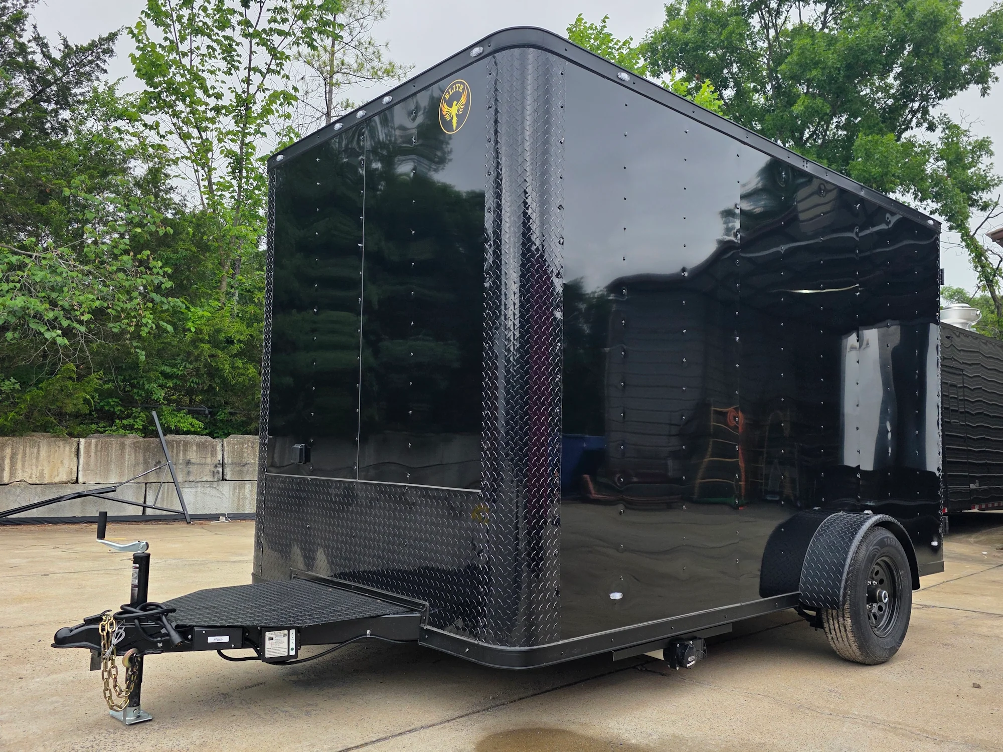 7' X 12' Flat Front Concession Trailer Food Event Catering