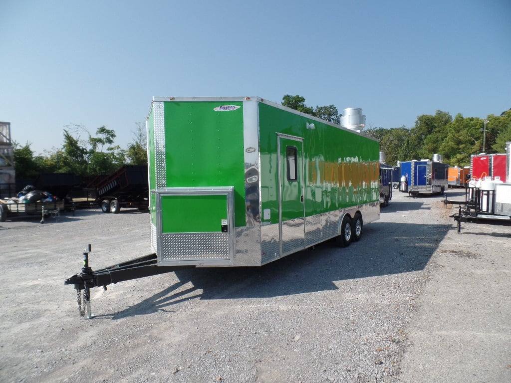 703-8.5-x-24-concession-trailer-food-electric-green-event-catering-2.jpg 8.5' x 24' Concession Trailer Food Electric Green Event Catering