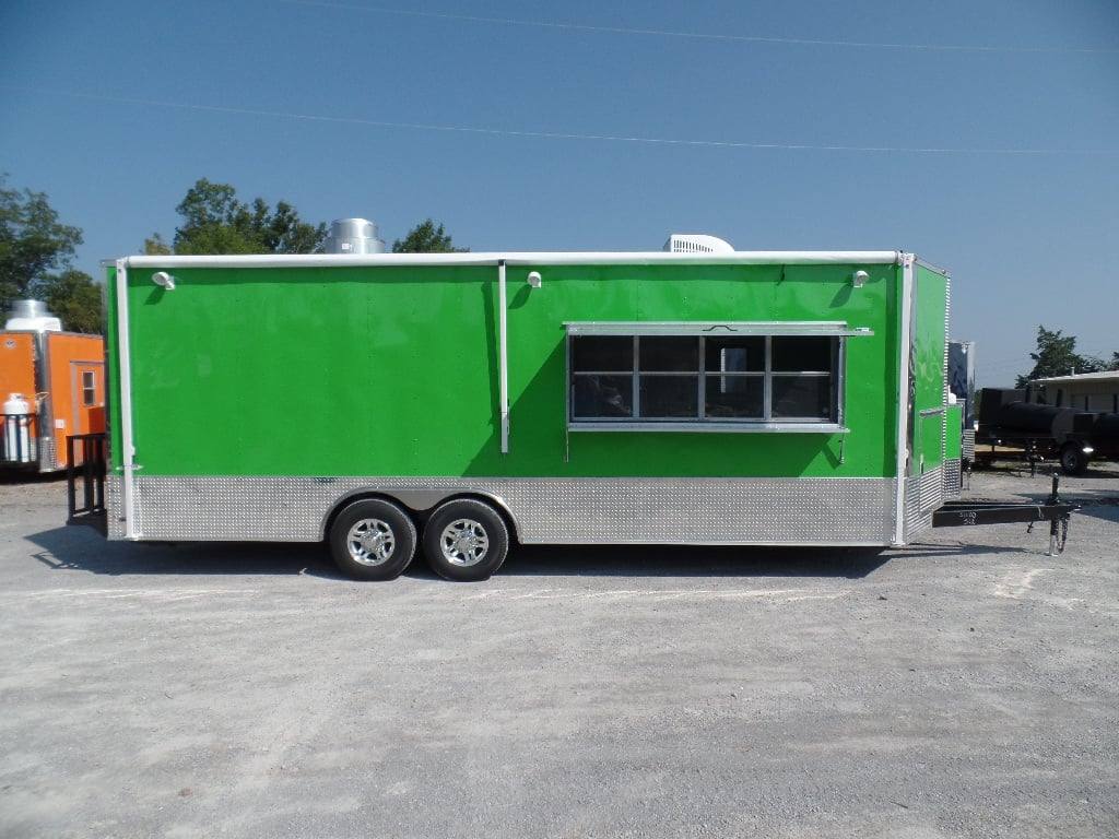 703-8.5-x-24-concession-trailer-food-electric-green-event-catering-3.jpg 8.5' x 24' Concession Trailer Food Electric Green Event Catering