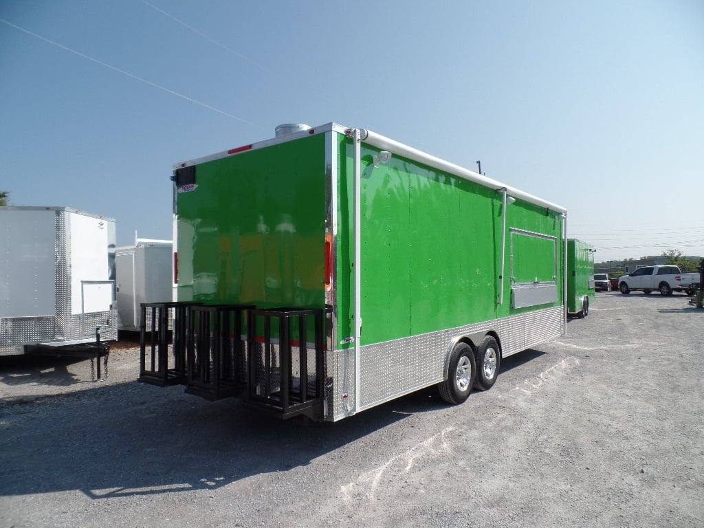 703-8.5-x-24-concession-trailer-food-electric-green-event-catering-5.jpg 8.5' x 24' Concession Trailer Food Electric Green Event Catering