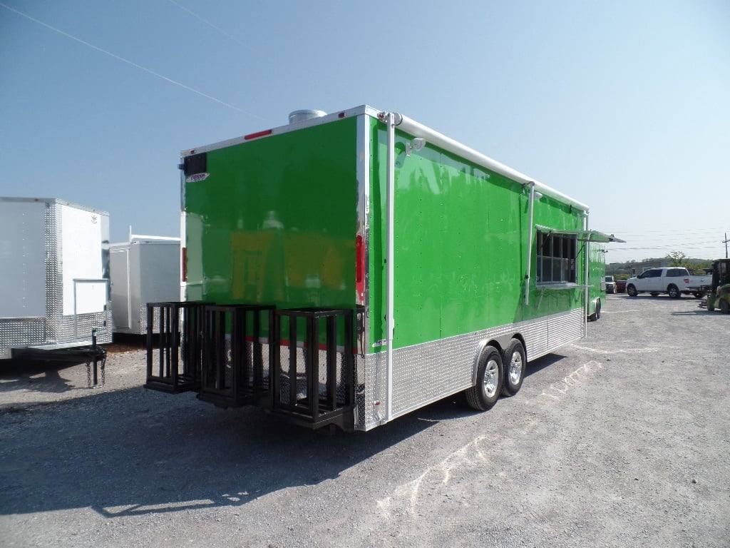 703-8.5-x-24-concession-trailer-food-electric-green-event-catering-6.jpg 8.5' x 24' Concession Trailer Food Electric Green Event Catering