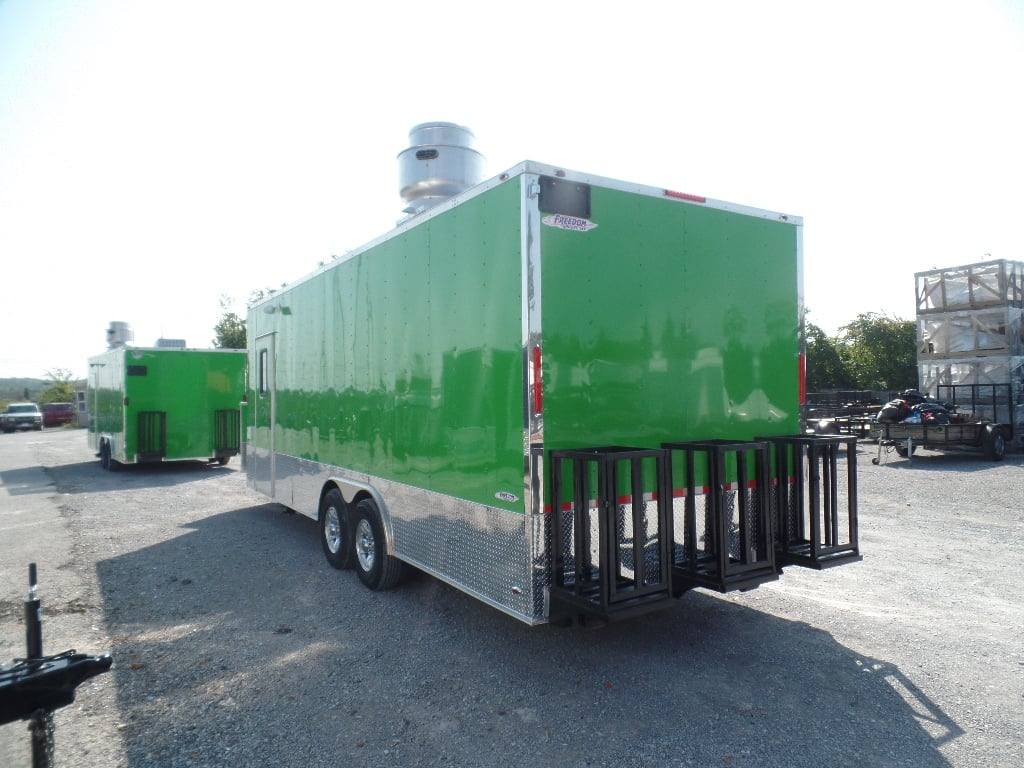 703-8.5-x-24-concession-trailer-food-electric-green-event-catering-7.jpg 8.5' x 24' Concession Trailer Food Electric Green Event Catering