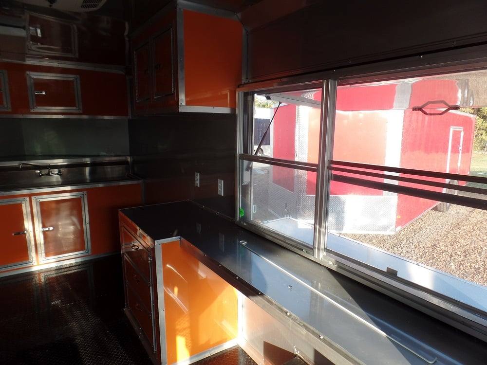 704-8.5-x-24-concession-trailer-orange-bbq-food-event-catering-11.jpg 8.5' x 24' Concession Trailer Orange BBQ Food Event Catering