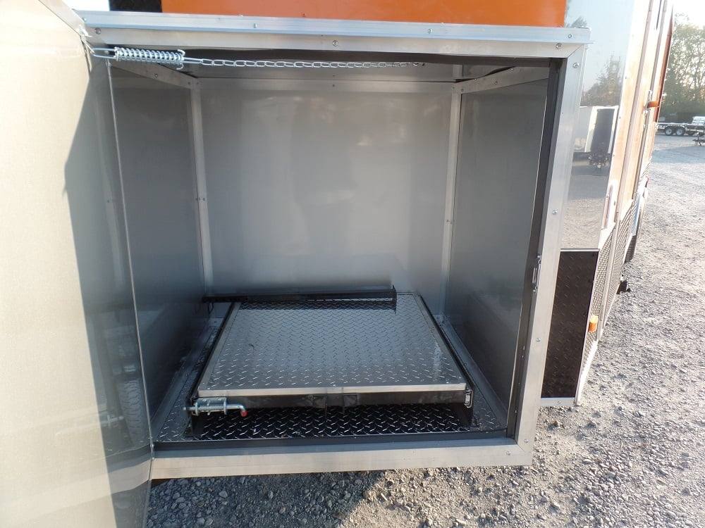 704-8.5-x-24-concession-trailer-orange-bbq-food-event-catering-13.jpg 8.5' x 24' Concession Trailer Orange BBQ Food Event Catering