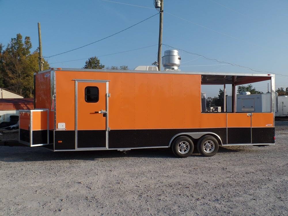 704-8.5-x-24-concession-trailer-orange-bbq-food-event-catering-19.jpg 8.5' x 24' Concession Trailer Orange BBQ Food Event Catering