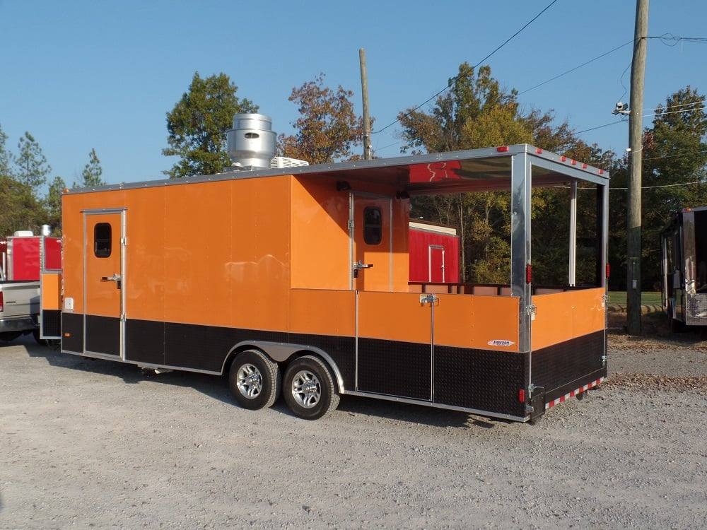 704-8.5-x-24-concession-trailer-orange-bbq-food-event-catering-21.jpg 8.5' x 24' Concession Trailer Orange BBQ Food Event Catering