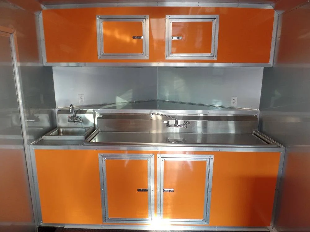 704-8.5-x-24-concession-trailer-orange-bbq-food-event-catering-6.webp 8.5' x 24' Concession Trailer Orange BBQ Food Event Catering