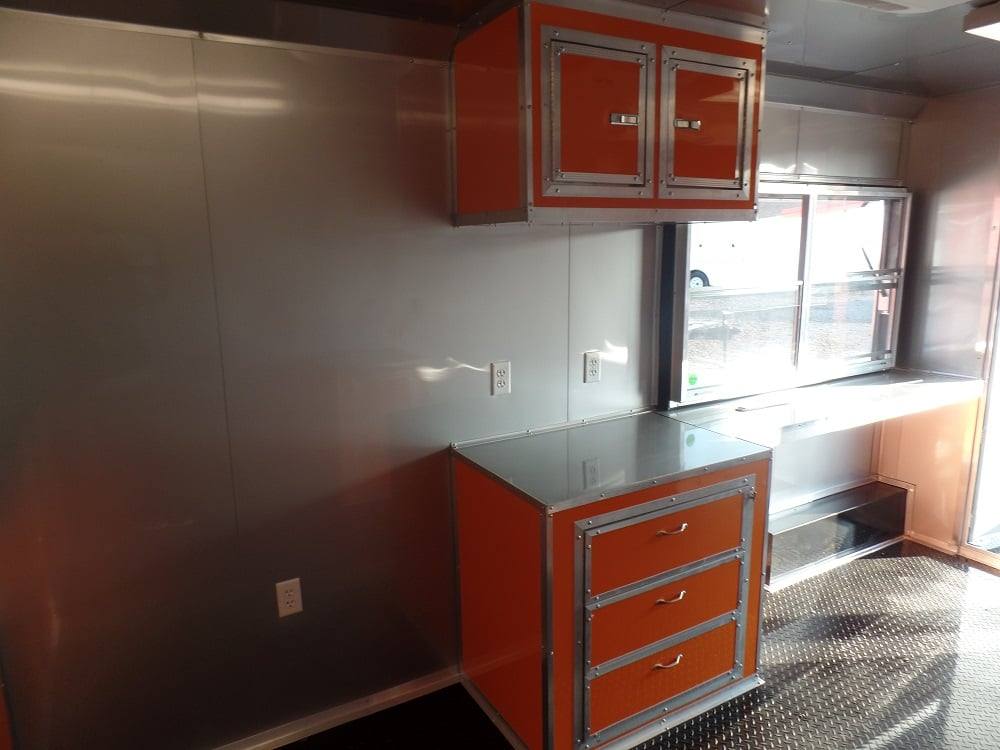 704-8.5-x-24-concession-trailer-orange-bbq-food-event-catering-8.jpg 8.5' x 24' Concession Trailer Orange BBQ Food Event Catering