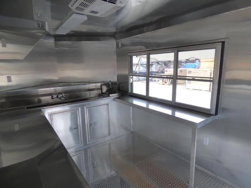 705-8.5-x-24-concession-trailer-red-bbq-food-event-catering-6.jpg 8.5' x 24' Concession Trailer Red BBQ Food Event Catering