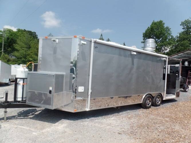 706-8.5-x-24-concession-trailer-silver-frost-bbq-event-catering-11.jpg 8.5' x 24' Concession Trailer Silver Frost BBQ Event Catering
