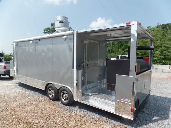 706-8.5-x-24-concession-trailer-silver-frost-bbq-event-catering-18.jpg 8.5' x 24' Concession Trailer Silver Frost BBQ Event Catering