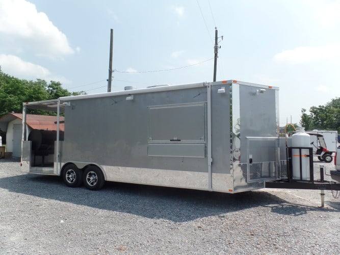 706-8.5-x-24-concession-trailer-silver-frost-bbq-event-catering-21.jpg 8.5' x 24' Concession Trailer Silver Frost BBQ Event Catering