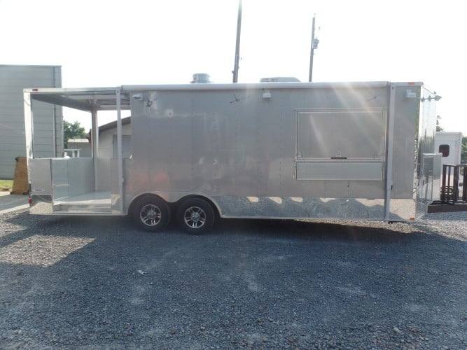706-8.5-x-24-concession-trailer-silver-frost-bbq-event-catering-25.jpg 8.5' x 24' Concession Trailer Silver Frost BBQ Event Catering