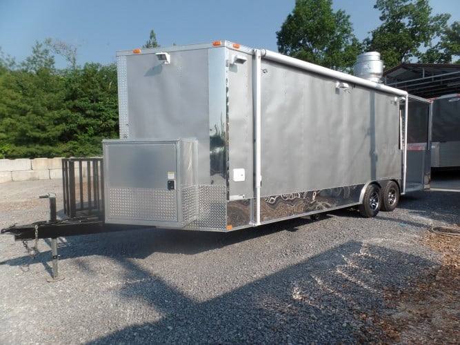 706-8.5-x-24-concession-trailer-silver-frost-bbq-event-catering-27.jpg 8.5' x 24' Concession Trailer Silver Frost BBQ Event Catering