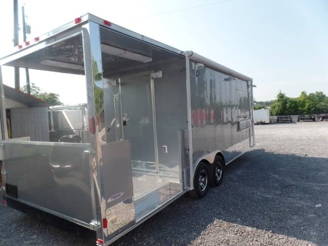 706-8.5-x-24-concession-trailer-silver-frost-bbq-event-catering-39.jpg 8.5' x 24' Concession Trailer Silver Frost BBQ Event Catering