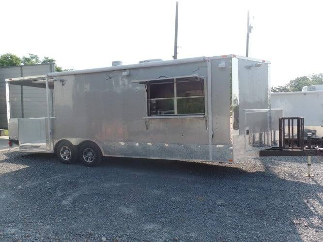706-8.5-x-24-concession-trailer-silver-frost-bbq-event-catering-41.jpg 8.5' x 24' Concession Trailer Silver Frost BBQ Event Catering