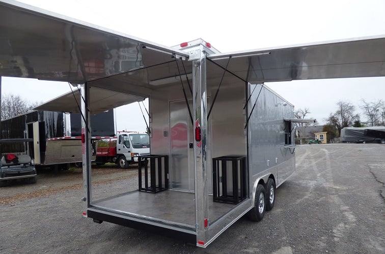 707-8.5-x-24-concession-trailer-silver-frost-bbq-food-event-catering-22.jpg 8.5' x 24' Concession Trailer Silver Frost BBQ Food Event Catering
