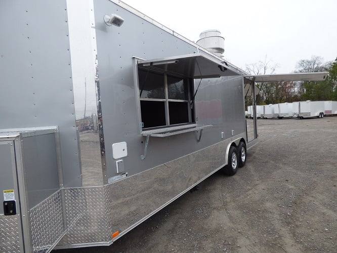 707-8.5-x-24-concession-trailer-silver-frost-bbq-food-event-catering-29.jpg 8.5' x 24' Concession Trailer Silver Frost BBQ Food Event Catering