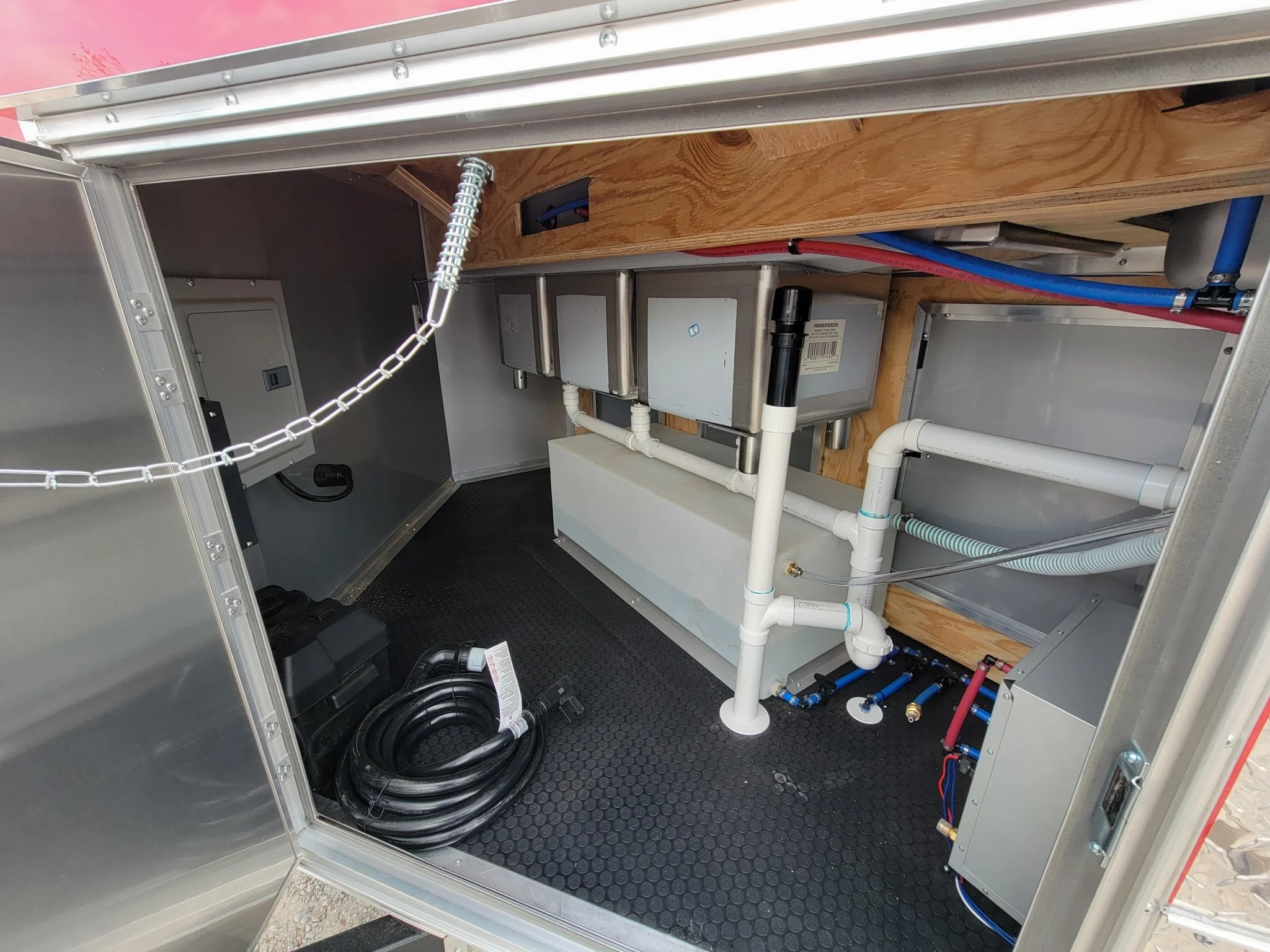 709-8.5-x-24-concession-trailer-victory-red-bbq-event-catering-with-12-railed-porch-10.webp 8.5' X 24' Concession Trailer Victory Red BBQ Event Catering With 12' Railed Porch